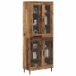 vidaXL Highboard 2 τμχ. Παλιό ξύλο 69,5 x 34 x 180 εκ.
