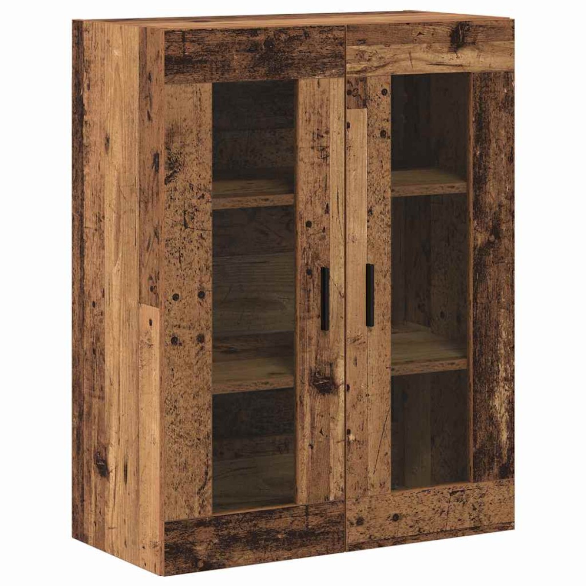 vidaXL Highboard 2 τμχ. Παλιό ξύλο 69,5 x 34 x 180 εκ.