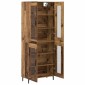 vidaXL Highboard 2 τμχ. Παλιό ξύλο 69,5 x 34 x 180 εκ.