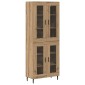 vidaXL Highboard 2 τμχ. Artisan Oak 69,5 x 34 x 180 εκ.