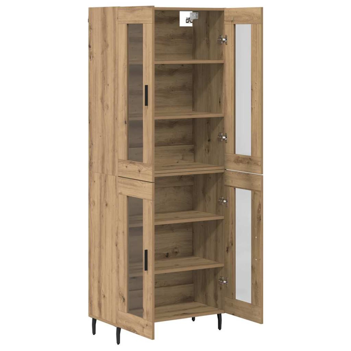 vidaXL Highboard 2 τμχ. Artisan Oak 69,5 x 34 x 180 εκ.