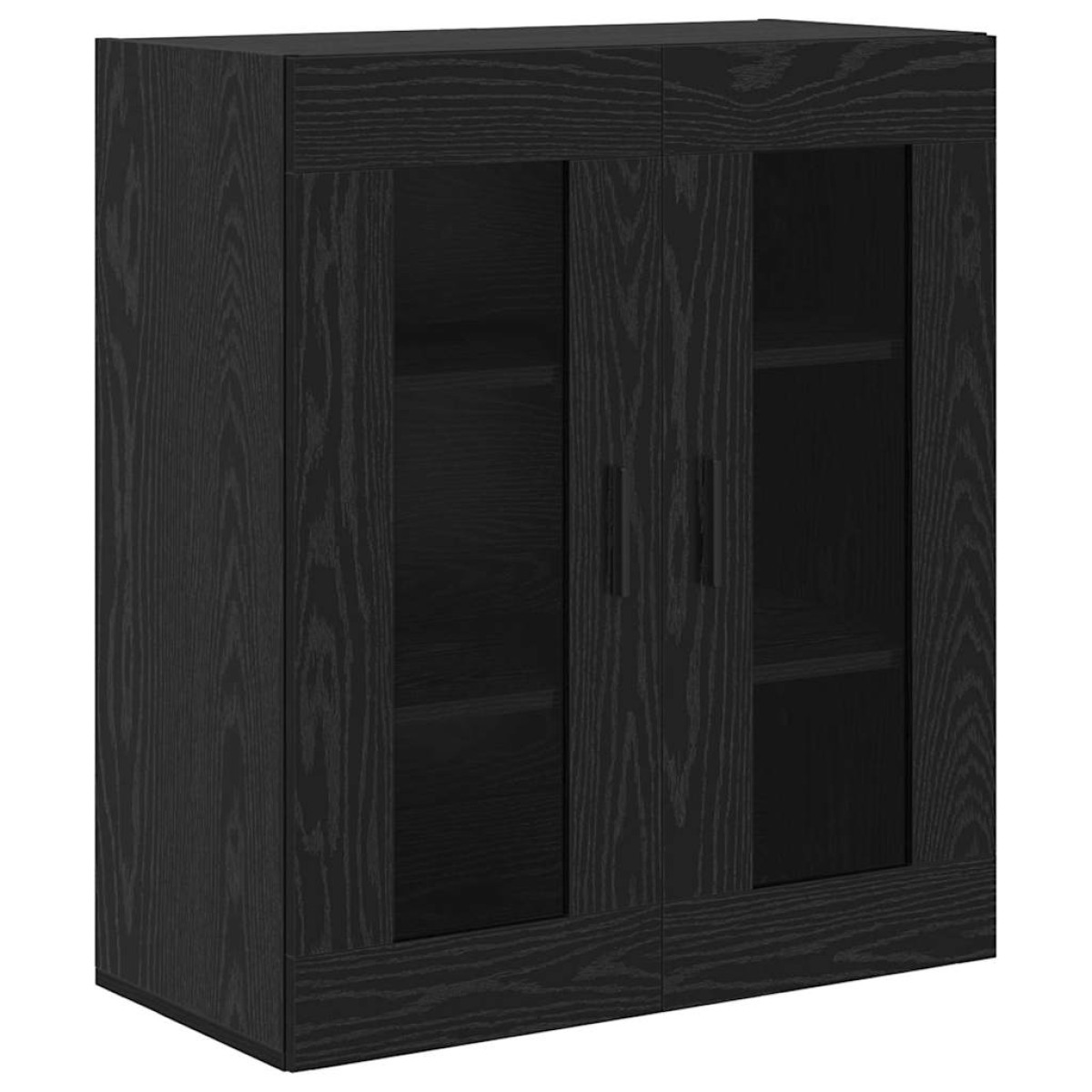 vidaXL Highboard 2 τμχ. Μαύρη Οξυά 69,5 x 34 x 180 εκ.