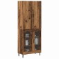 vidaXL Highboard Παλαιό ξύλο 69,5 x 34 x 180 εκ. Επεξεργασμένο ξύλο
