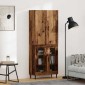 vidaXL Highboard Παλαιό ξύλο 69,5 x 34 x 180 εκ. Επεξεργασμένο ξύλο