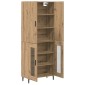 vidaXL Highboard 2 τμχ. Παλιό Ξύλο 69,5 x 34 x 180 εκ.