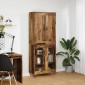 vidaXL Highboard 2 τμχ. Παλιό ξύλο 69,5 x 34 x 180 εκ.