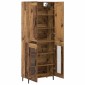 vidaXL Highboard 2 τμχ. Παλιό ξύλο 69,5 x 34 x 180 εκ.