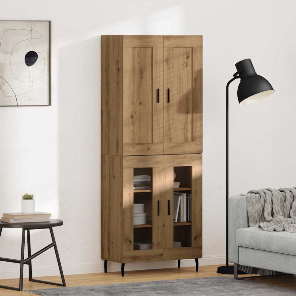 vidaXL Highboard 2 τμχ. Artisan Oak 69,5 x 34 x 180 εκ.