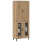 vidaXL Highboard 2 τμχ. Artisan Oak 69,5 x 34 x 180 εκ.