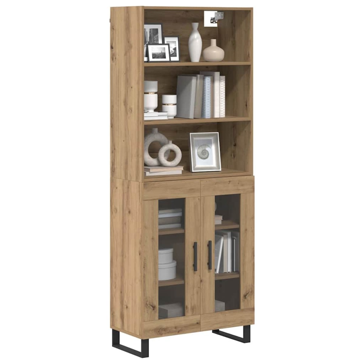 vidaXL Highboard 2 τμχ. Artisan Oak 69,5 x 34 x 180 εκ.