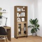 vidaXL Highboard 2 τμχ. Artisan Oak 69,5 x 34 x 180 εκ.