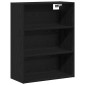 vidaXL Highboard 2 τμχ. Μαύρη Οξυά 69,5 x 34 x 180 εκ.