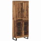 vidaXL Highboard 2 τμχ. Παλιό ξύλο 69,5 x 34 x 180 εκ.