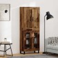 vidaXL Highboard 2 τμχ. Παλιό ξύλο 69,5 x 34 x 180 εκ.