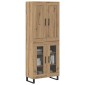 vidaXL Highboard 2 τμχ. Artisan Oak 69,5 x 34 x 180 εκ.