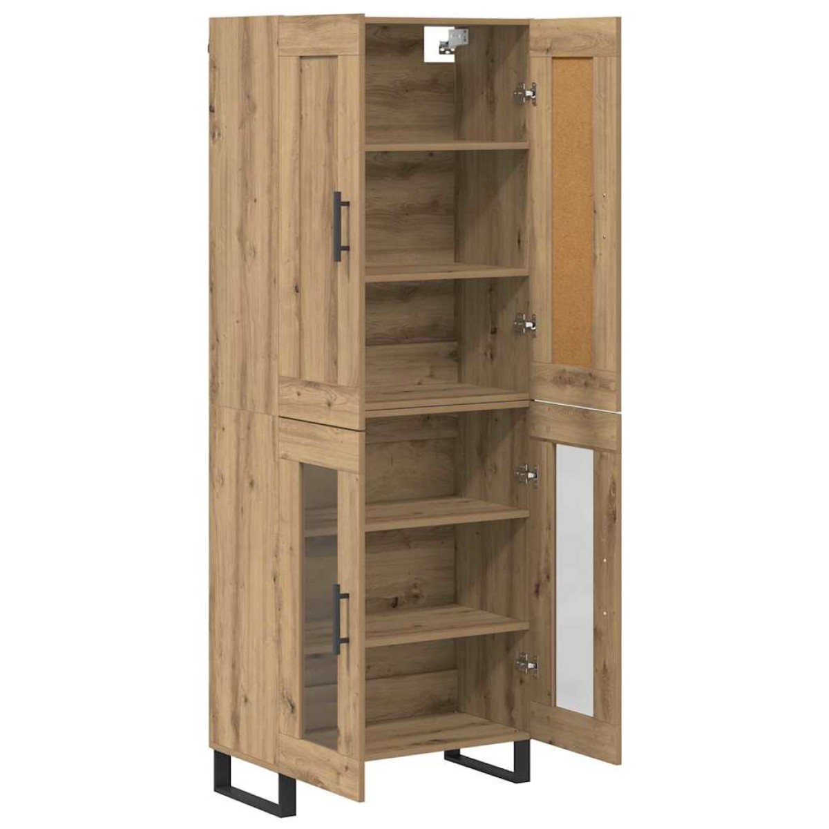 vidaXL Highboard 2 τμχ. Artisan Oak 69,5 x 34 x 180 εκ.