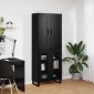 vidaXL Highboard 2 τμχ. Μαύρη Οξυά 69,5 x 34 x 180 εκ.