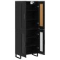 vidaXL Highboard 2 τμχ. Μαύρη Οξυά 69,5 x 34 x 180 εκ.
