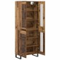 vidaXL Highboard 2 τμχ. Παλιό Ξύλο 69,5 x 34 x 180 εκ.