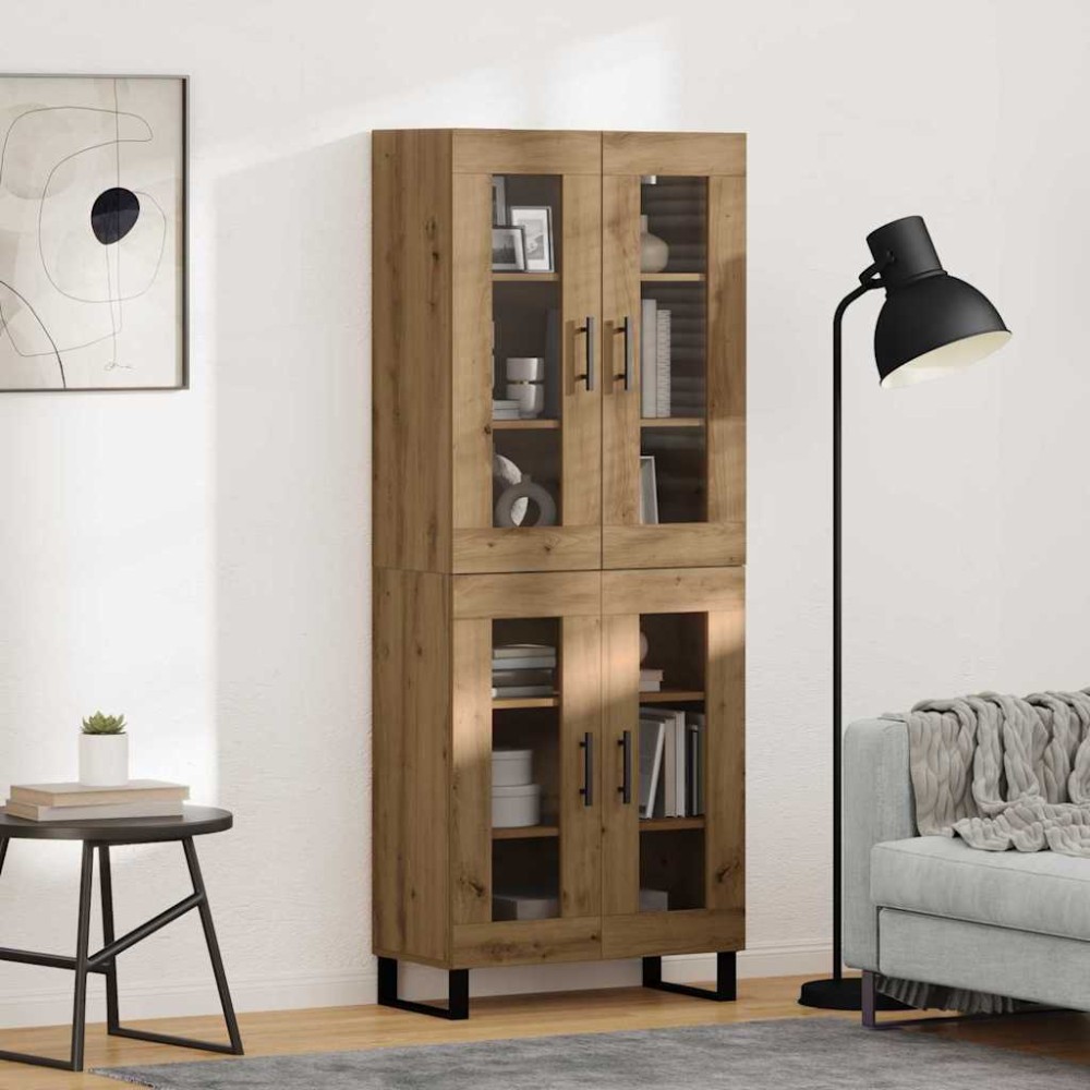 vidaXL Highboard 2 τμχ. Artisan Oak 69,5 x 34 x 180 εκ.