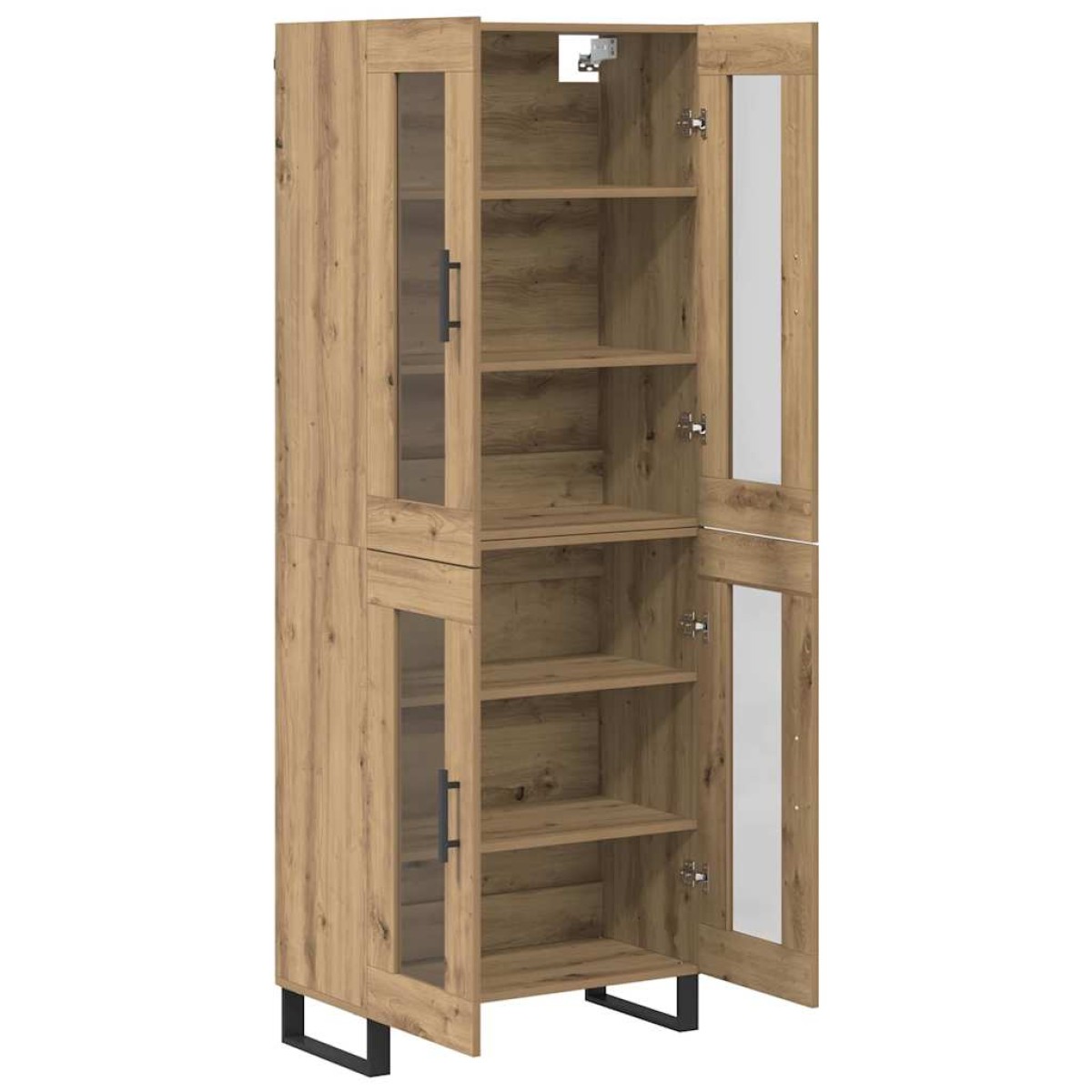 vidaXL Highboard 2 τμχ. Artisan Oak 69,5 x 34 x 180 εκ.