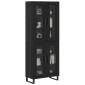 vidaXL Highboard 2 τμχ. Μαύρη Οξυά 69,5 x 34 x 180 εκ.