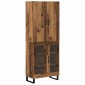 vidaXL Highboard 2 τμχ. Παλιό Ξύλο 69,5 x 34 x 180 εκ.