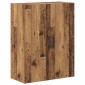 vidaXL Highboard 2 τμχ. Παλιό Ξύλο 69,5 x 34 x 180 εκ.