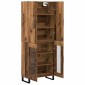 vidaXL Highboard 2 τμχ. Παλιό Ξύλο 69,5 x 34 x 180 εκ.