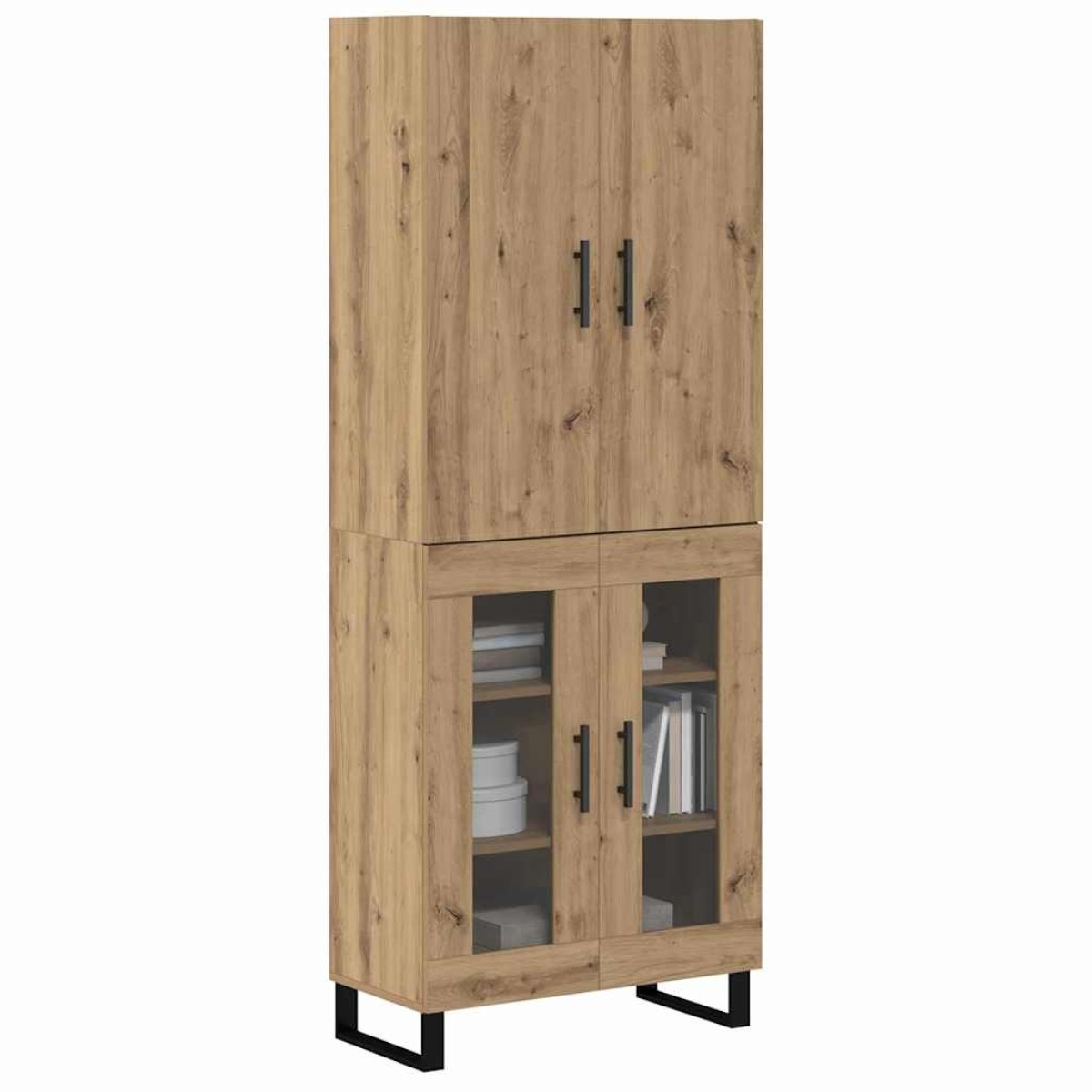 vidaXL Highboard 2 τμχ. Artisan Oak 69,5 x 34 x 180 εκ.