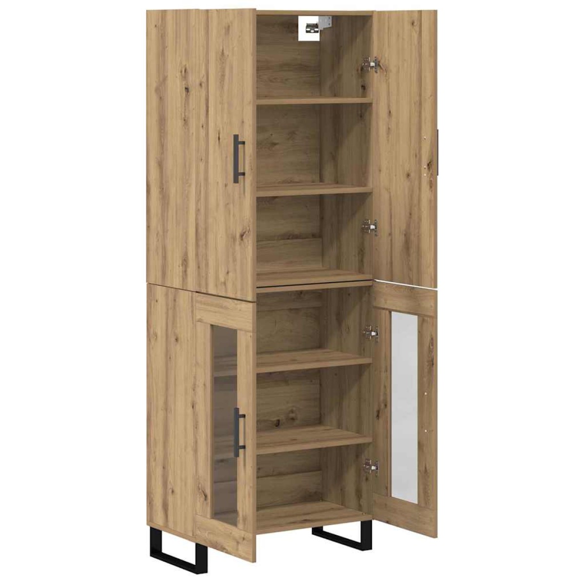 vidaXL Highboard 2 τμχ. Artisan Oak 69,5 x 34 x 180 εκ.