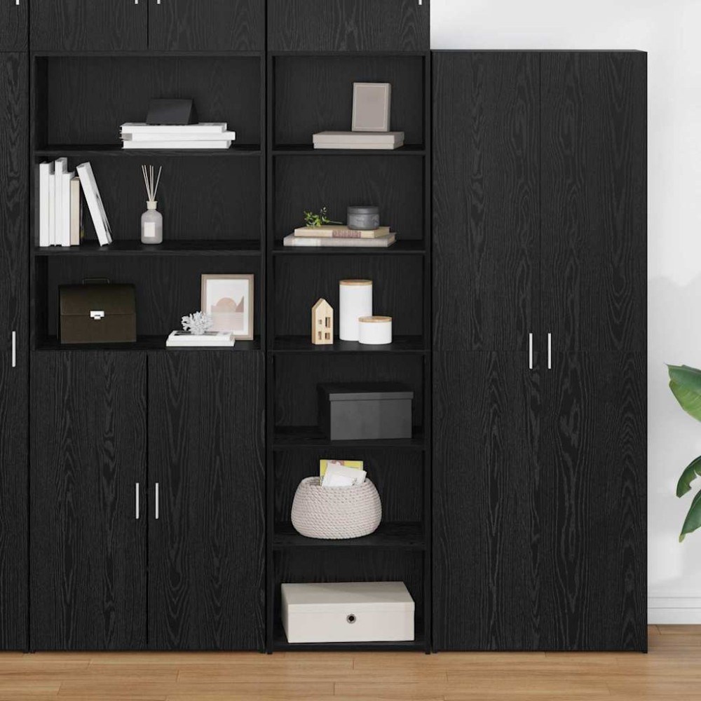 vidaXL Ντουλαπιού (Cabinet) Μαύρη Οξυά 50 x 41 x 185 εκ.