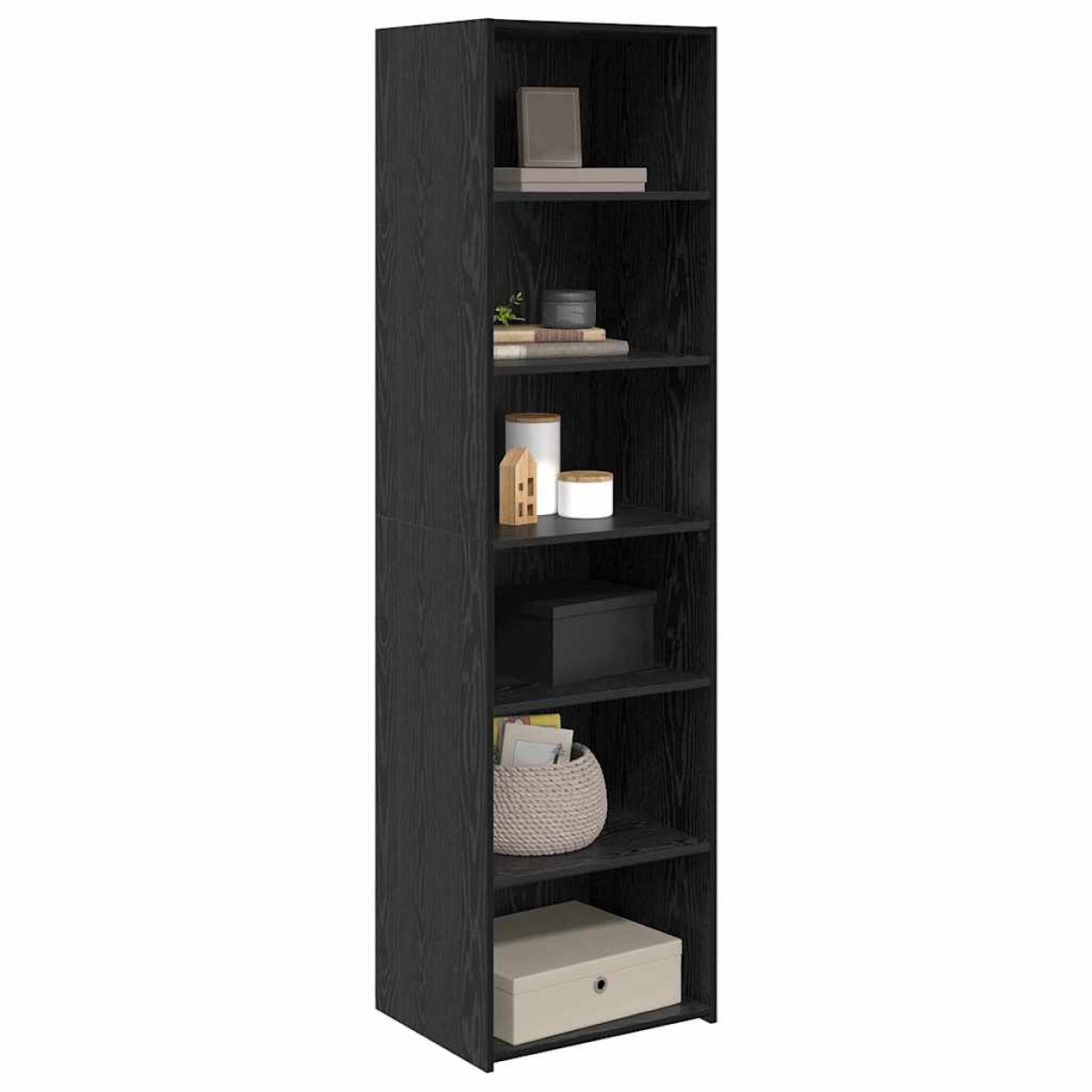vidaXL Ντουλαπιού (Cabinet) Μαύρη Οξυά 50 x 41 x 185 εκ.