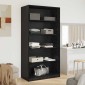 vidaXL Ντουλάπι Μαύρη Οξυά 100 x 50 x 200 εκ Επεξεργασμένο Ξύλο