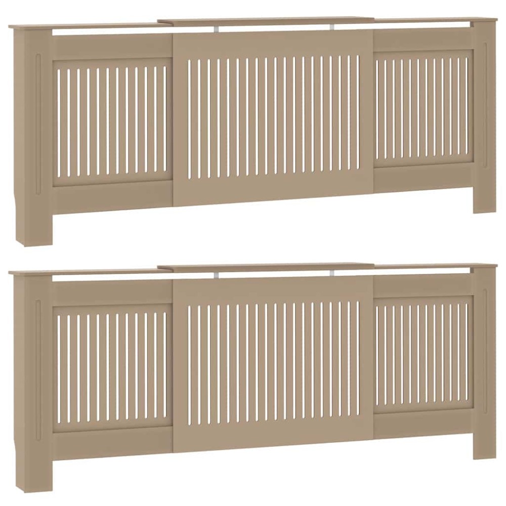vidaXL Καπάκι Καλοριφέρ 2 τμχ. Sonoma Δρυς 205 x 20,5 x 81,5 εκ.