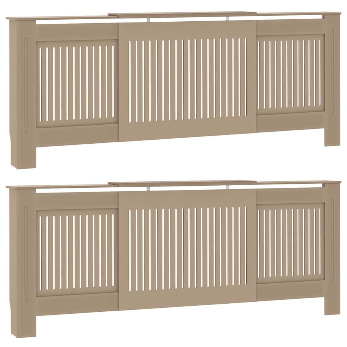 vidaXL Καπάκι Καλοριφέρ 2 τμχ. Sonoma Δρυς 205 x 20,5 x 81,5 εκ.