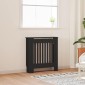 vidaXL Καπάκι Καλοριφέρ Μαύρο 78 x 19 x 81,5 εκ. Επεξεργασμένο Ξύλο