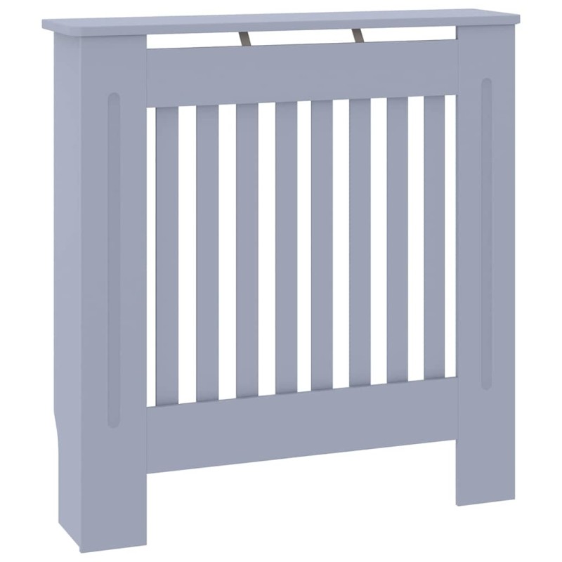 vidaXL Καπάκι Καλοριφέρ Γκρι 78 x 19 x 81,5 εκ. Επεξεργασμένο Ξύλο