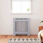 vidaXL Καπάκι Καλοριφέρ Γκρι 78 x 19 x 81,5 εκ. Επεξεργασμένο Ξύλο