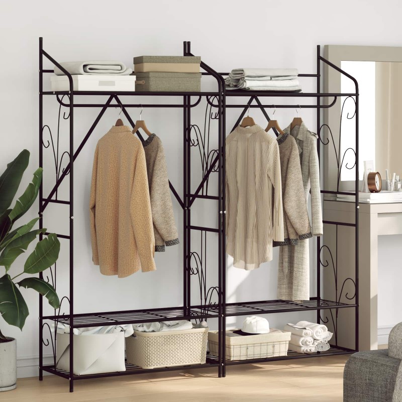 vidaXL Ανοιχτή Ντουλάπα Μονόχρωμο 2 pcs 78 x 36 x 158 εκ.