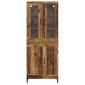 vidaXL Highboard Παλιό Ξύλο 69,5 x 34 x 180 εκ. Επεξεργασμένο Ξύλο