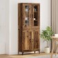 vidaXL Highboard Παλιό Ξύλο 69,5 x 34 x 180 εκ. Επεξεργασμένο Ξύλο