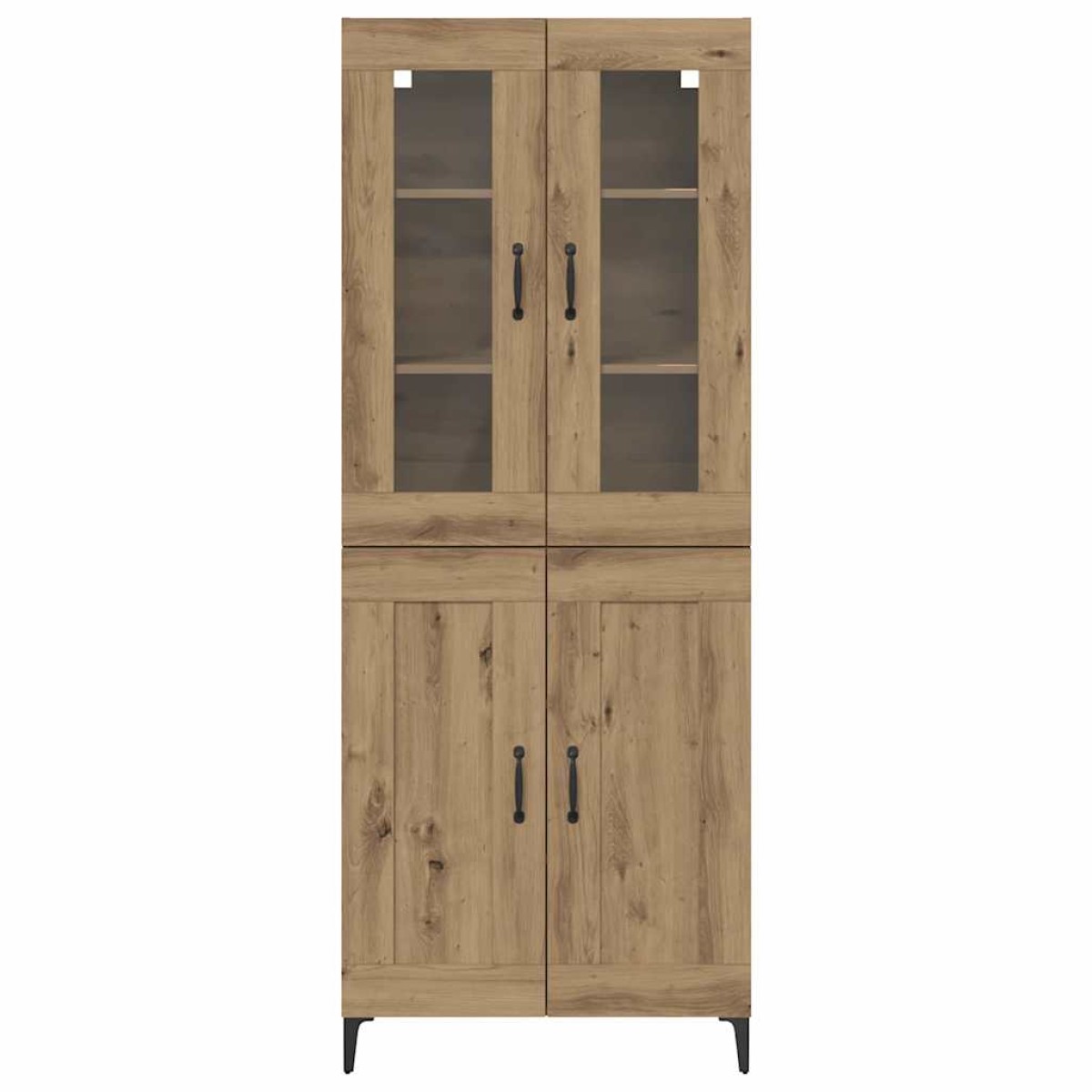 vidaXL Highboard Artisan Oak 69,5 x 34 x 180 εκ. Επεξεργασμένο Ξύλο