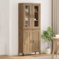 vidaXL Highboard Artisan Oak 69,5 x 34 x 180 εκ. Επεξεργασμένο Ξύλο