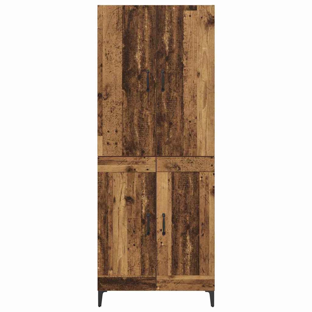 vidaXL Highboard Παλιό Ξύλο 69,5 x 34 x 180 εκ. Επεξεργασμένο Ξύλο