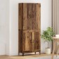 vidaXL Highboard Παλιό Ξύλο 69,5 x 34 x 180 εκ. Επεξεργασμένο Ξύλο
