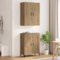vidaXL Highboard Artisan Oak 69,5 x 34 x 180 εκ. Επεξεργασμένο Ξύλο