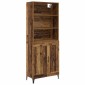 vidaXL Highboard 2 τμχ. Παλαιό ξύλο 69,5 x 34 x 180 εκ.