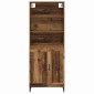 vidaXL Highboard 2 τμχ. Παλαιό ξύλο 69,5 x 34 x 180 εκ.