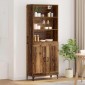 vidaXL Highboard 2 τμχ. Παλαιό ξύλο 69,5 x 34 x 180 εκ.